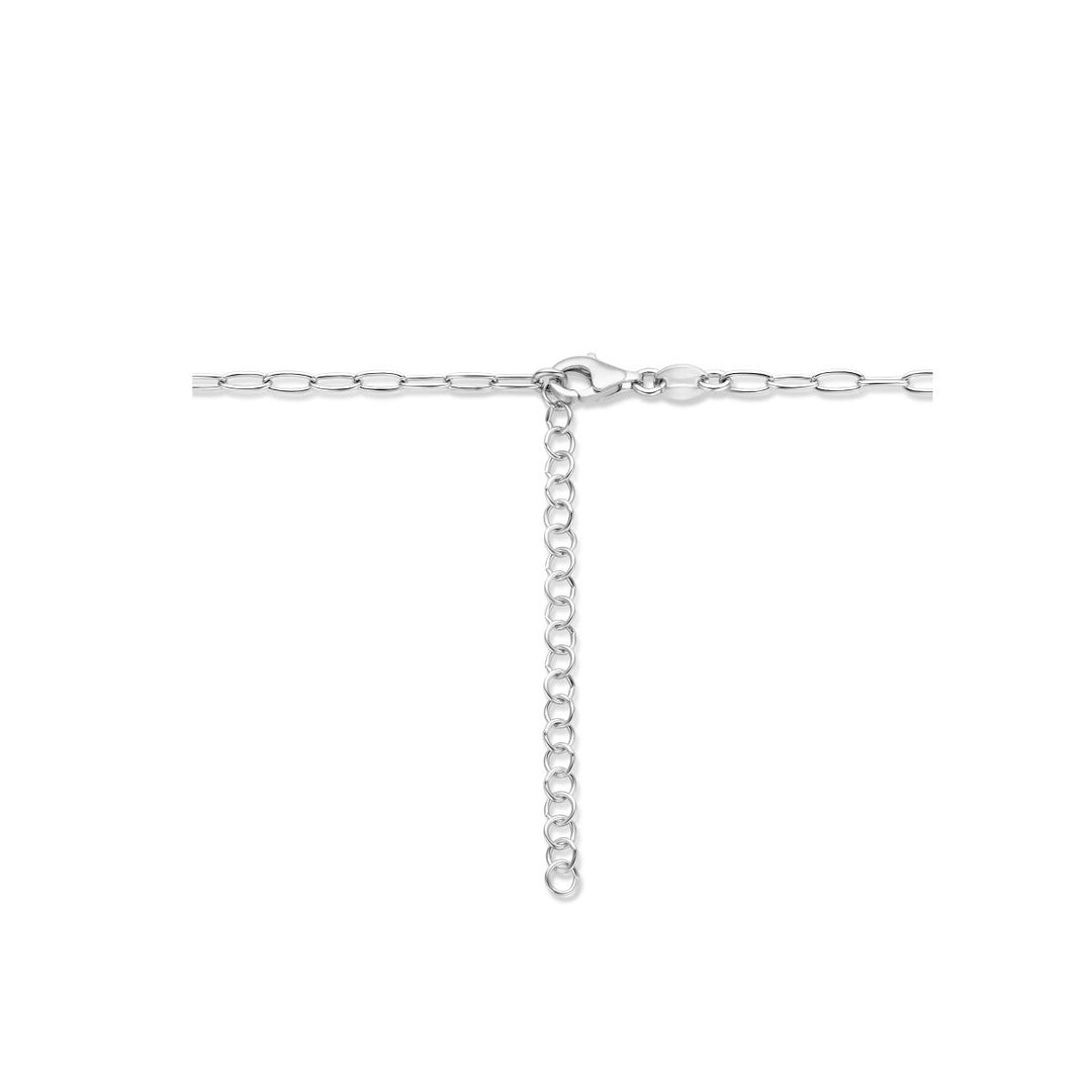 Halskette Klee 40 + 5 cm Silber rhodiniert