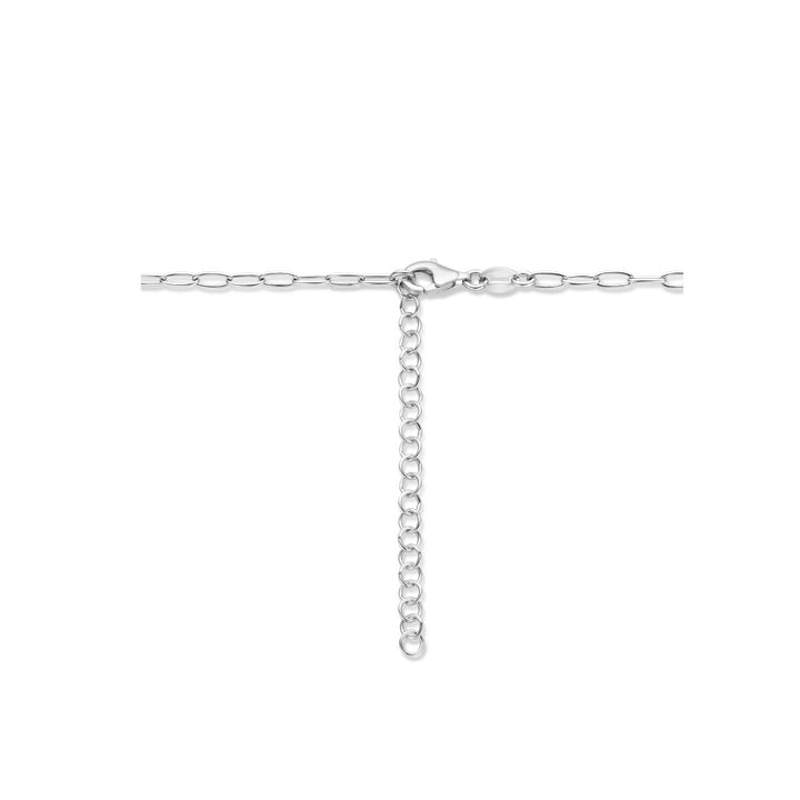 Halskette Klee 40 + 5 cm Silber rhodiniert