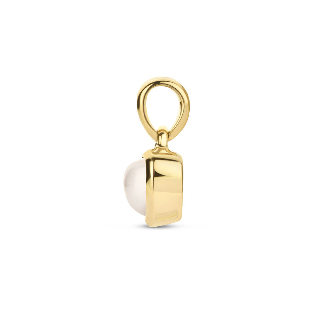 Anhänger Herz Mondstein 14K Gelbgold