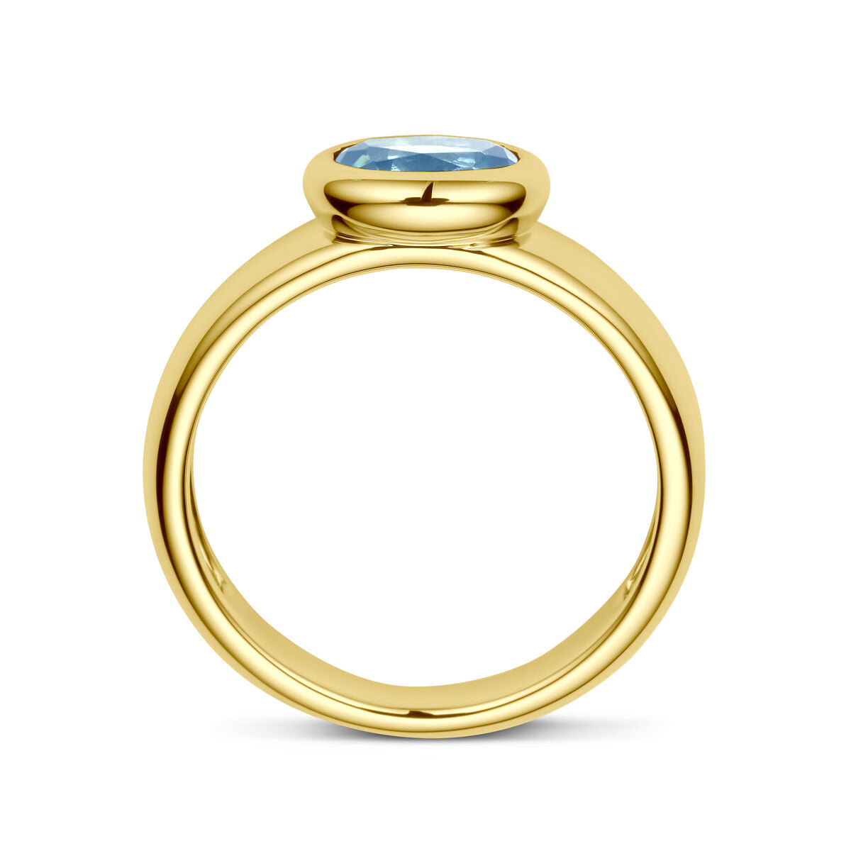 Ring London Blue Topas 14K Gelbgold