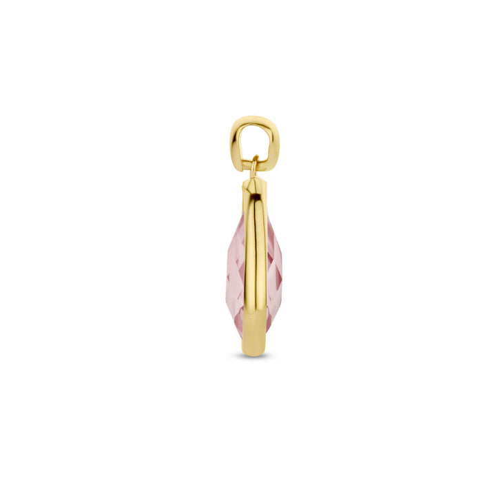 Anhänger Rhodolit-Quarz 14K Gelbgold