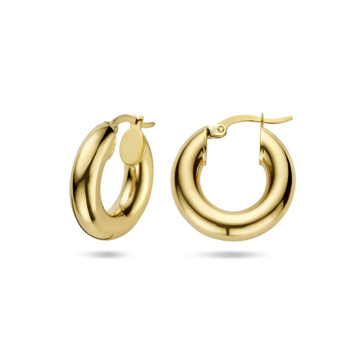 Ohrringe 5,0 mm Rundrohr 14K Gelbgold