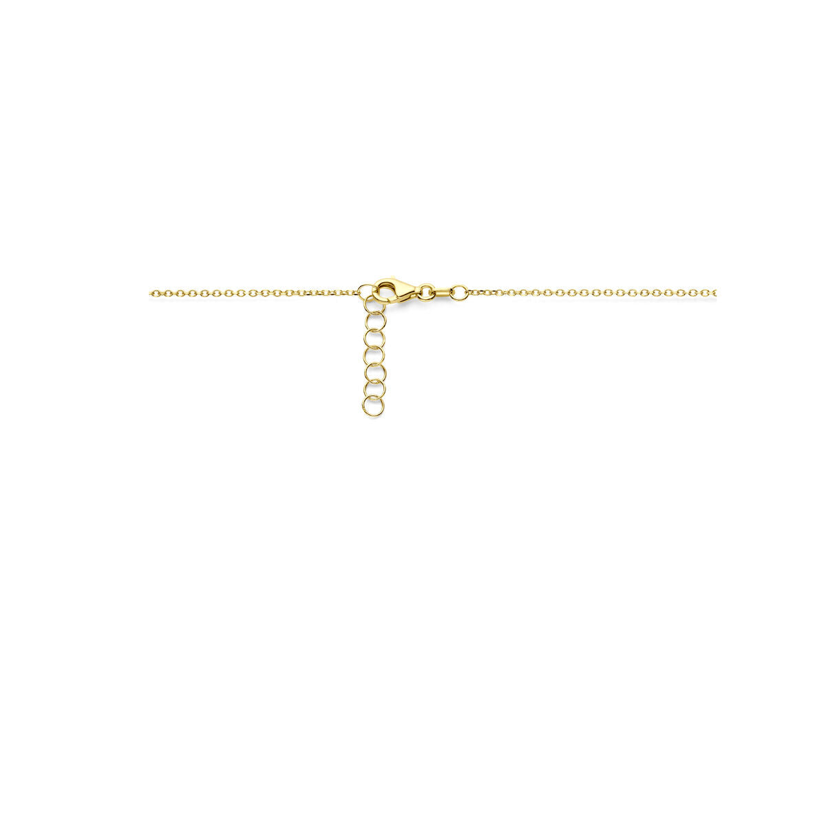 Halskette 42 + 2 cm poly/matt 14K Gelbgold