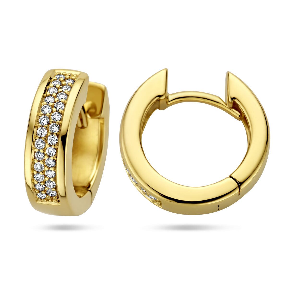 Ohrhänger Diamant 0,25 ct (2x0,125 ct) H SI 14 K Gelbgold