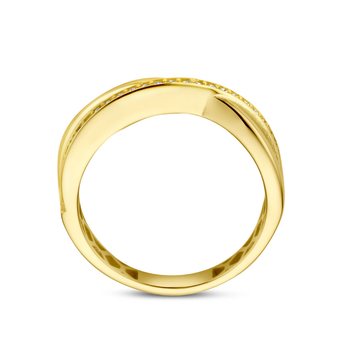 Ring Zirkonia 14K Gelbgold