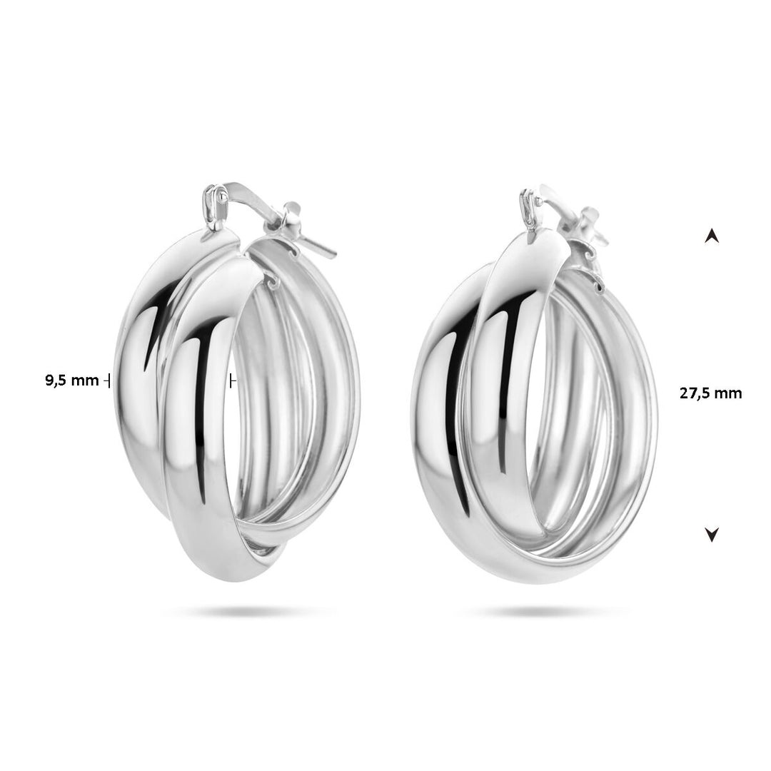 Ohrringe Silber rhodiniert