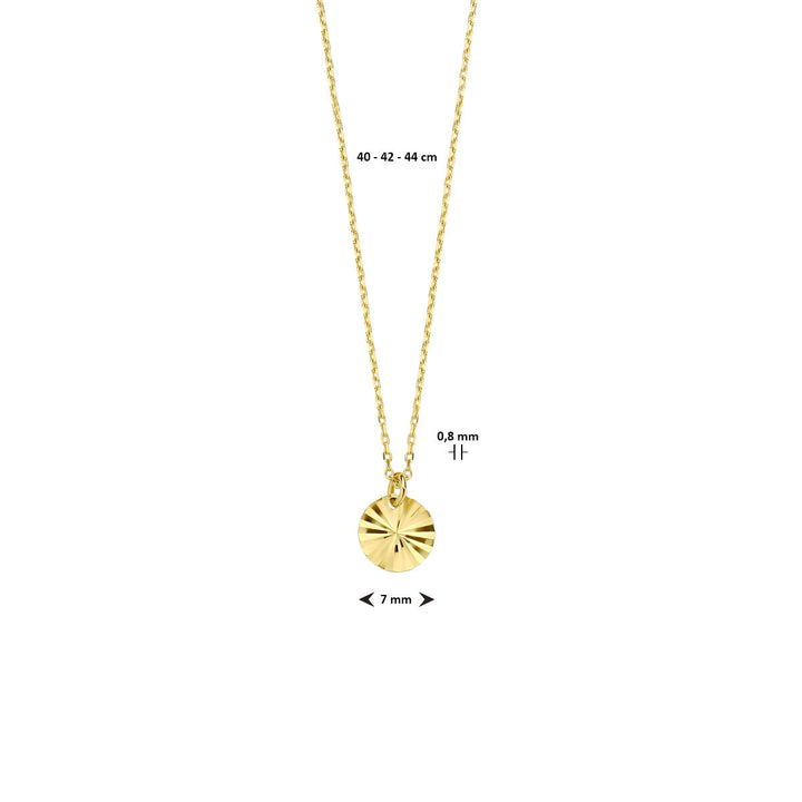 Halskette rund 40 - 42 - 44 cm 14K Gelbgold