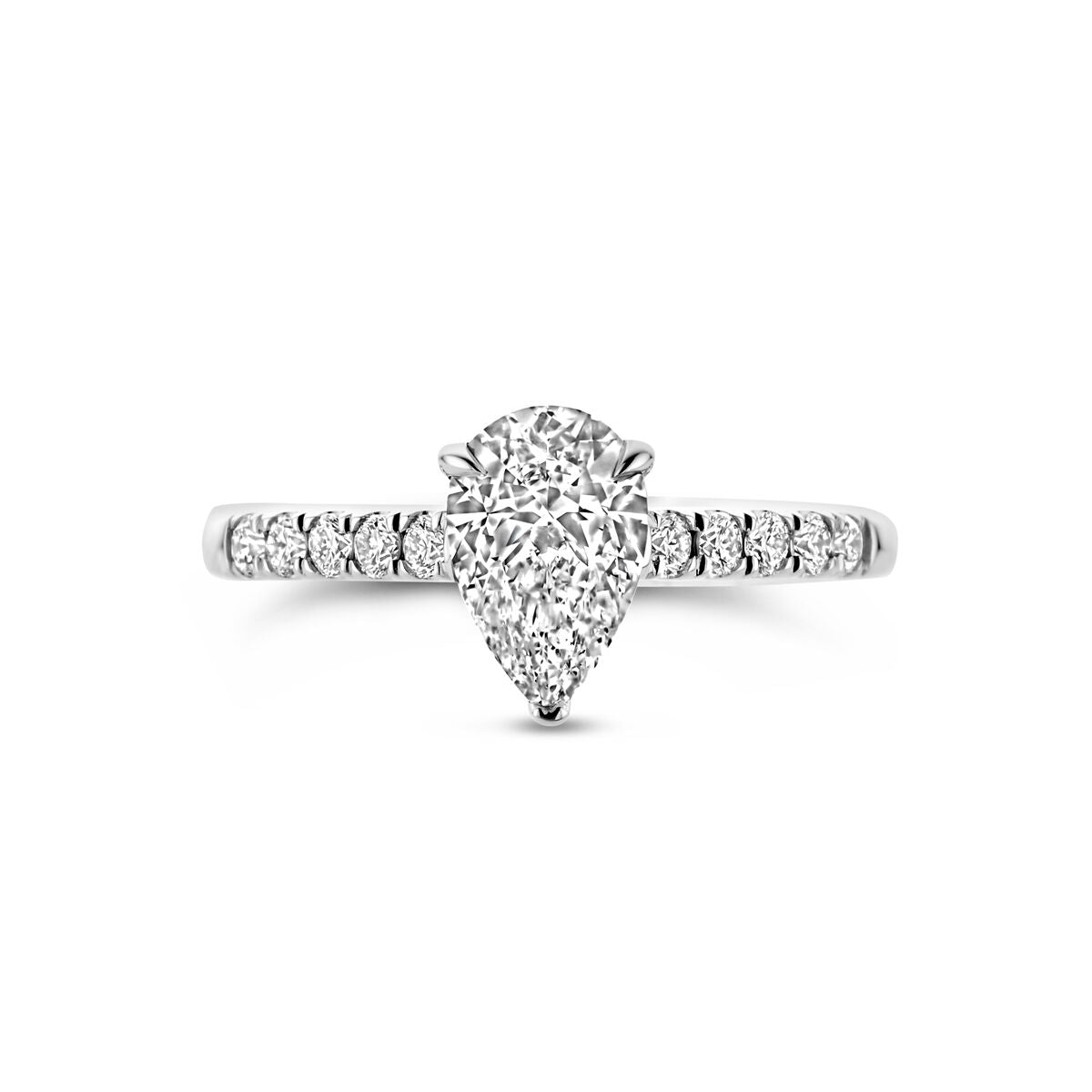 Ring im Labor gezüchteter Diamant 1.22ct H SI 14K Weißgold