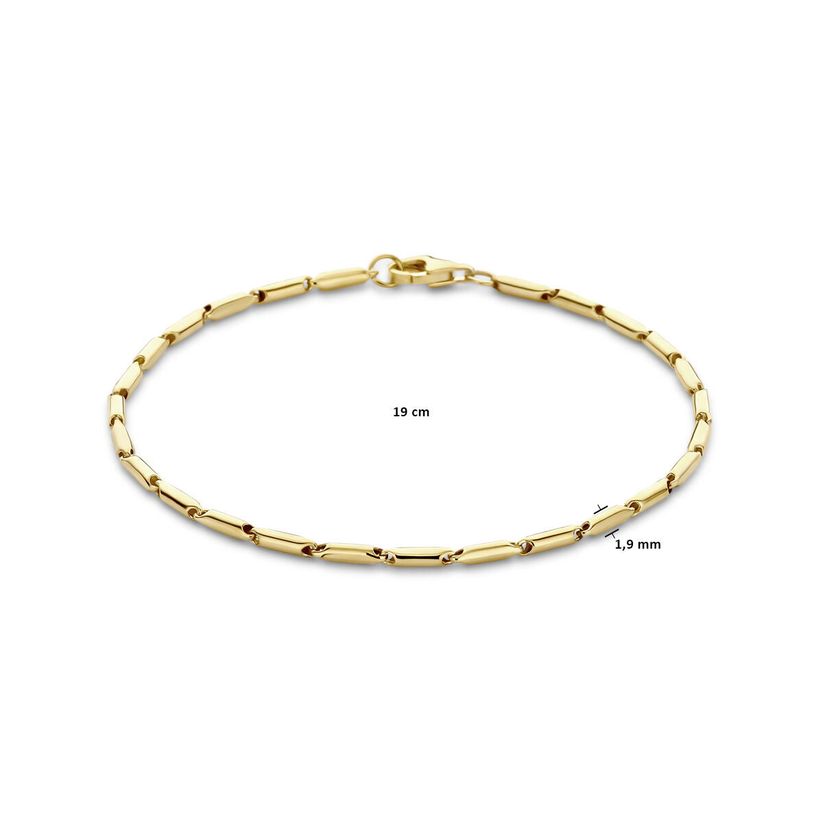 Armband 1,9 mm 19 cm 14K Gelbgold