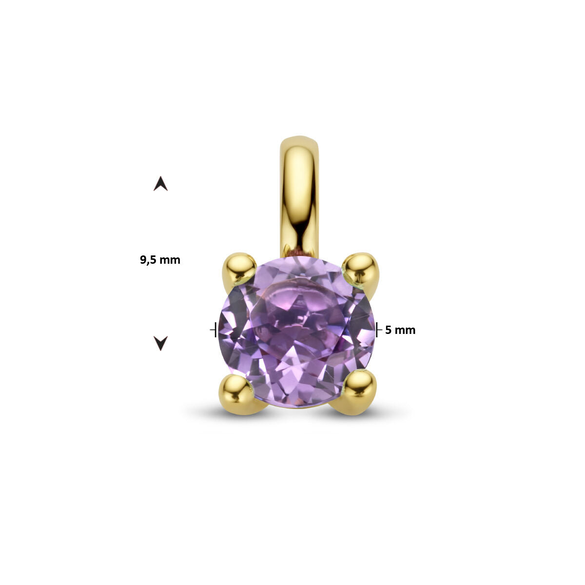 Anhänger Amethyst 14K Gelbgold