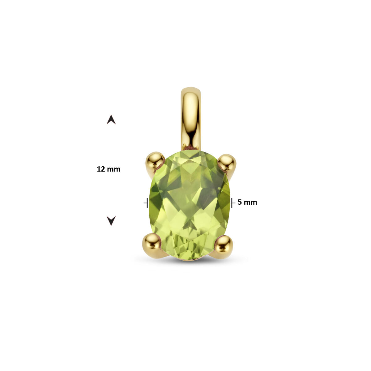 Anhänger Peridot 14K Gelbgold