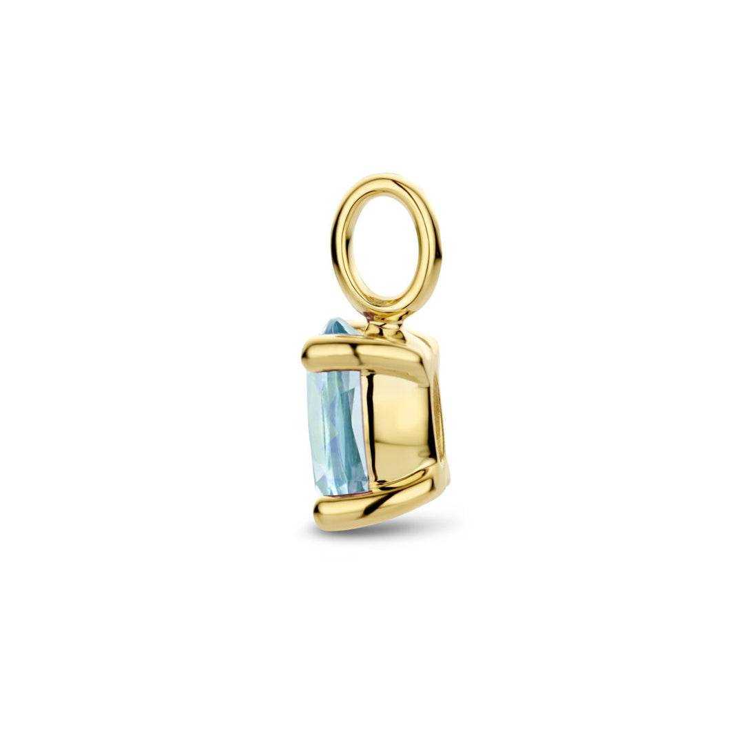Anhänger Blautopas 14K Gelbgold