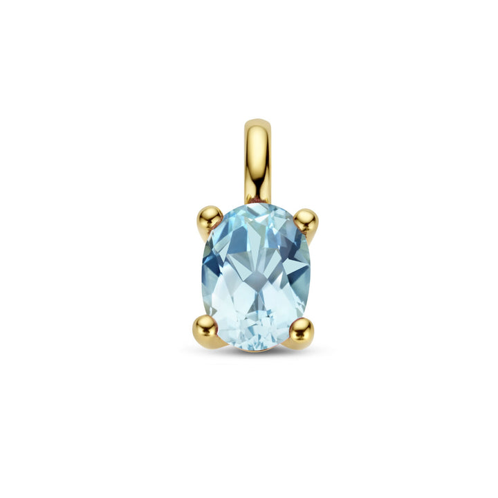 Anhänger Blautopas 14K Gelbgold