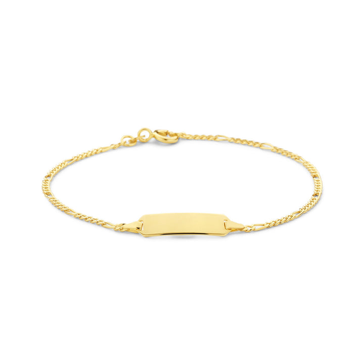 Gravurarmband 19 cm 14K Gelbgold 