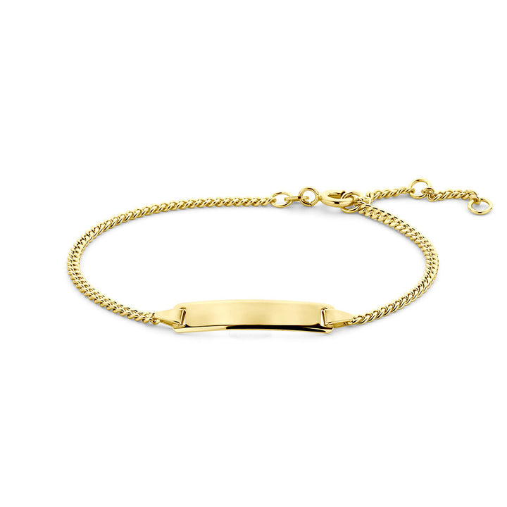 Gravurarmband Gourmetplatte 5,0 mm 16 - 17,5 - 19 cm 14K Gelbgold