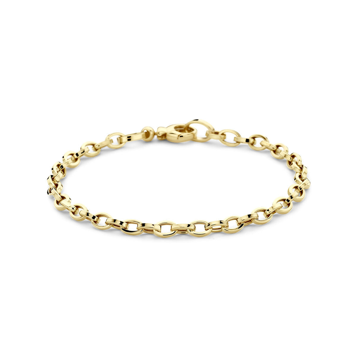 Armband aus 14K Gelbgold mit einer Breite von 4,0 mm und einer Länge von 18,5 cm