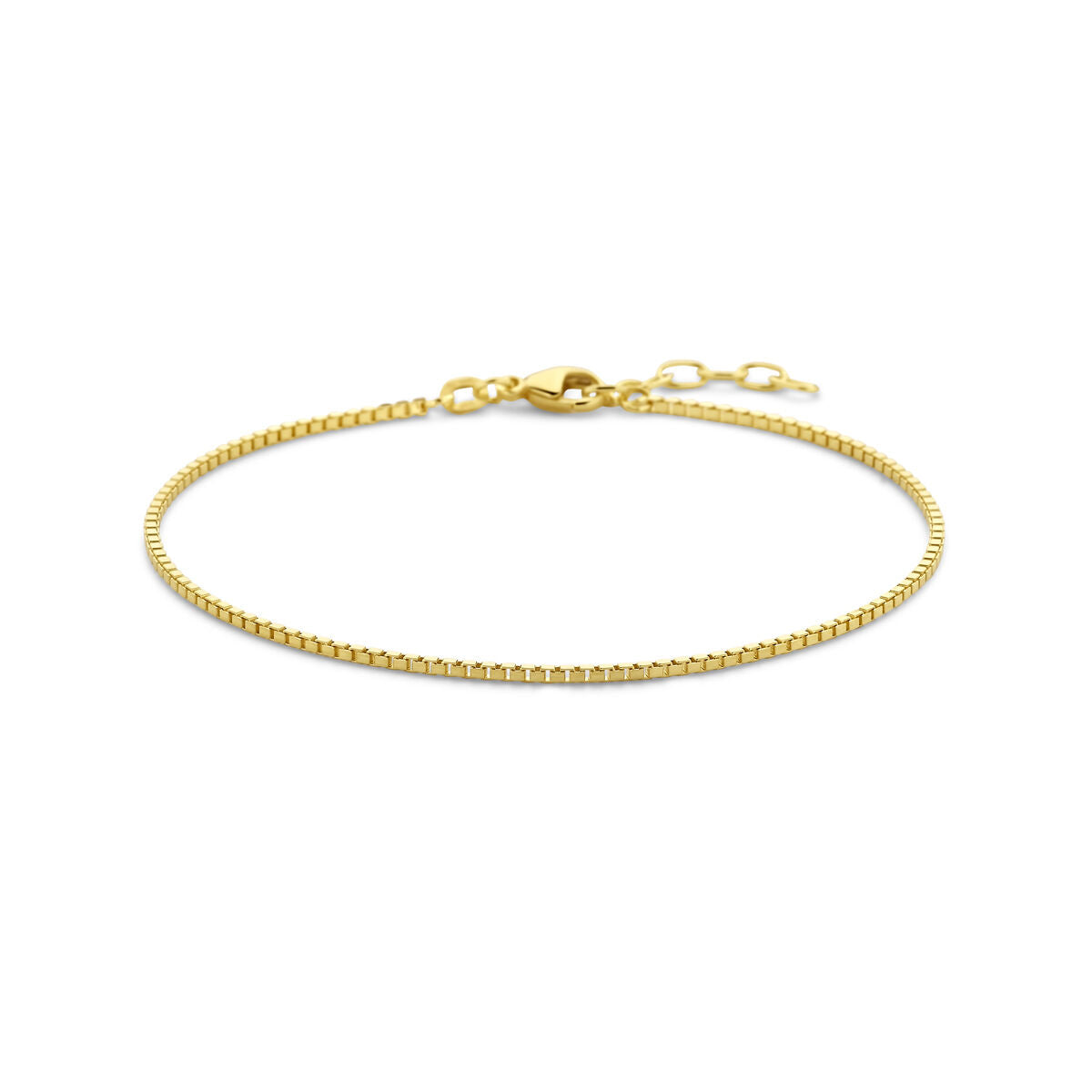 Armband aus 14K Gelbgold mit einer Dicke von 1,3 mm und einer Länge von 19 + 2 cm