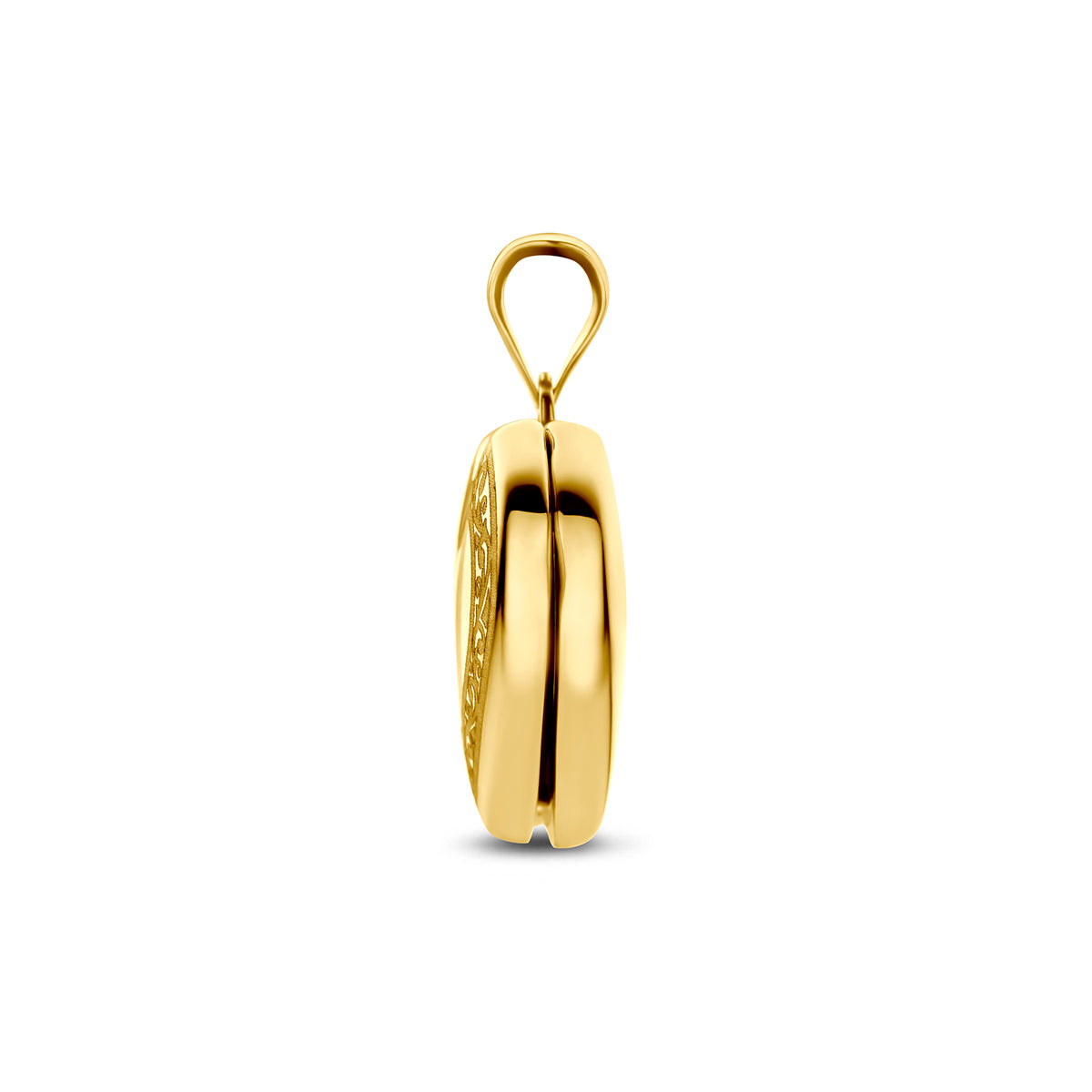 medaillon hartje gravure 14K geelgoud