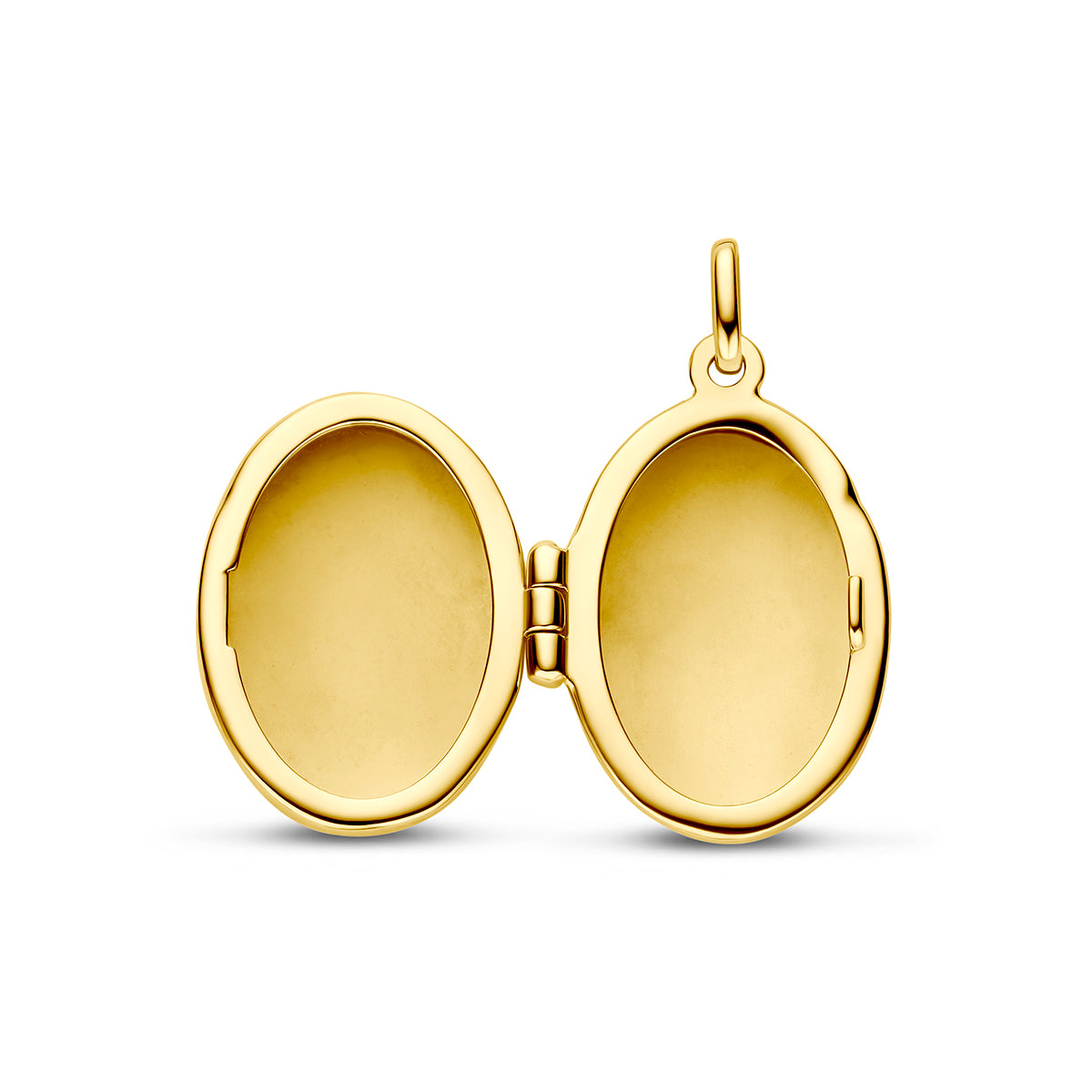 medaillon ovaal gravure 14K geelgoud