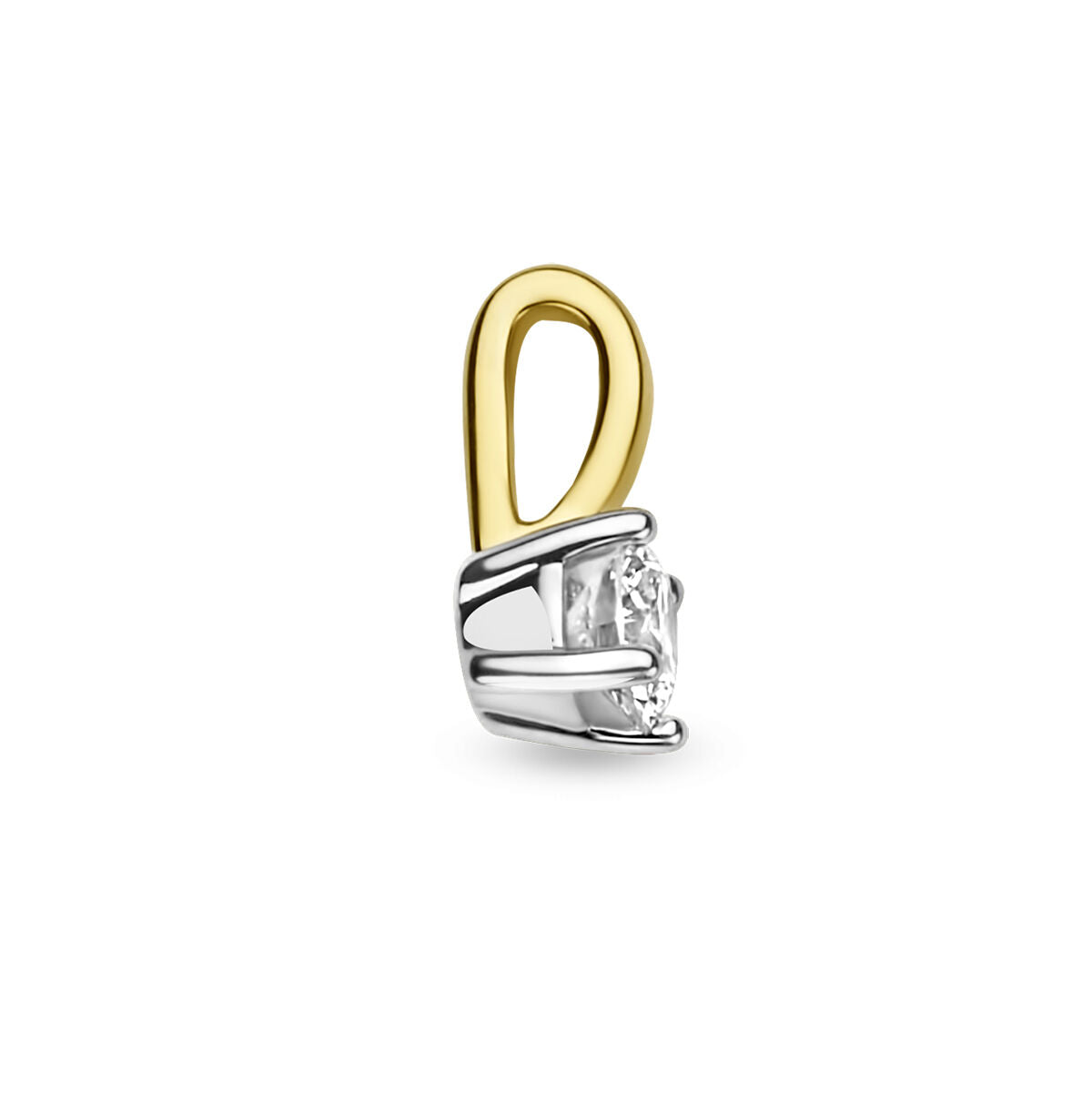 Anhänger Diamant h si 14K Bicolor Gold gelb/weiß
