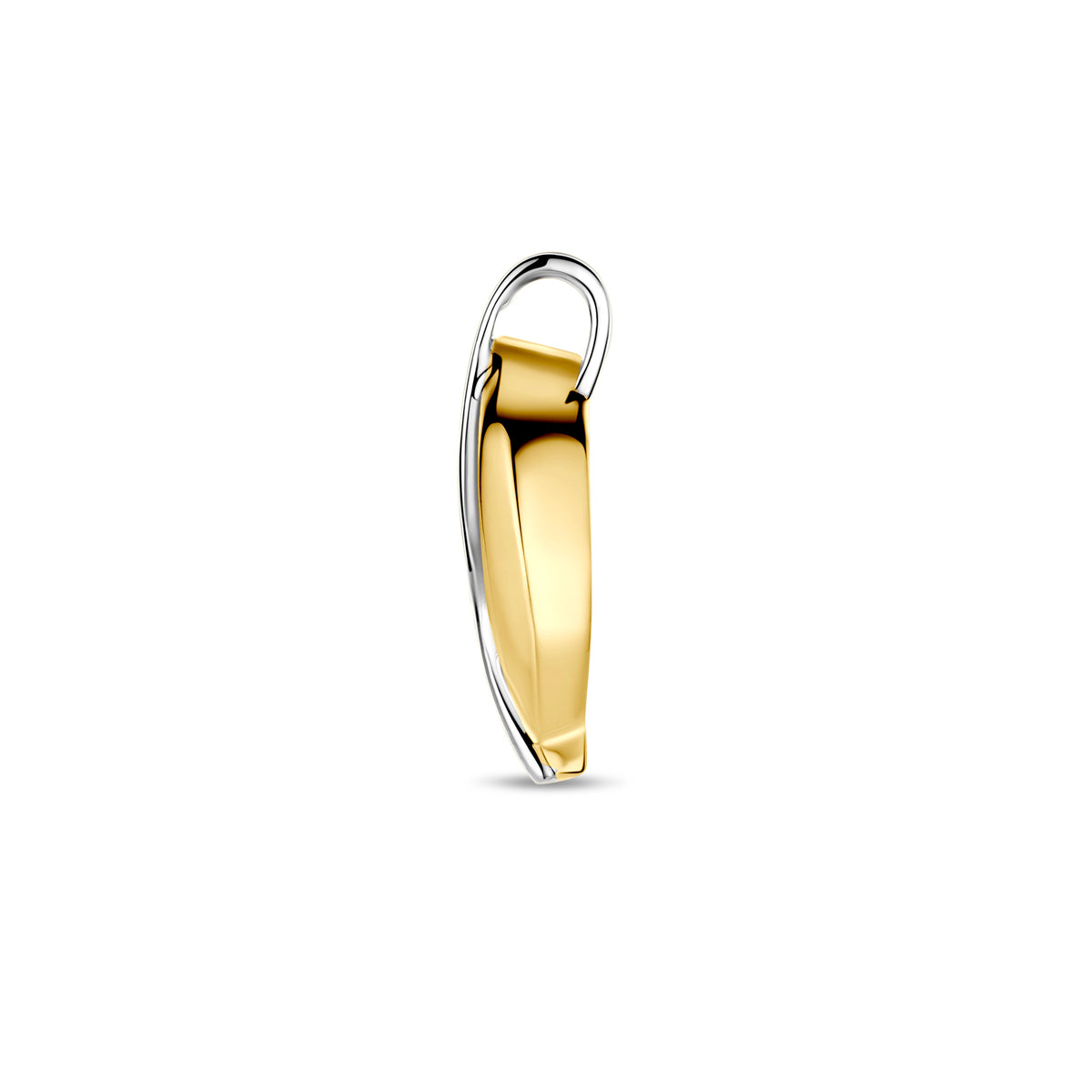 hanger lab grown diamant 14K bicolor goud