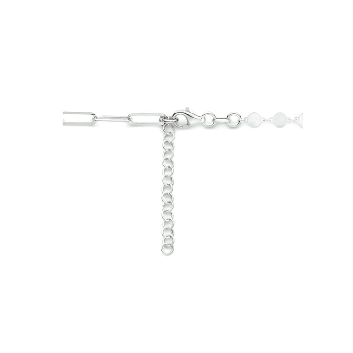 Halskette Herzen 40 + 4 cm Silber rhodiniert