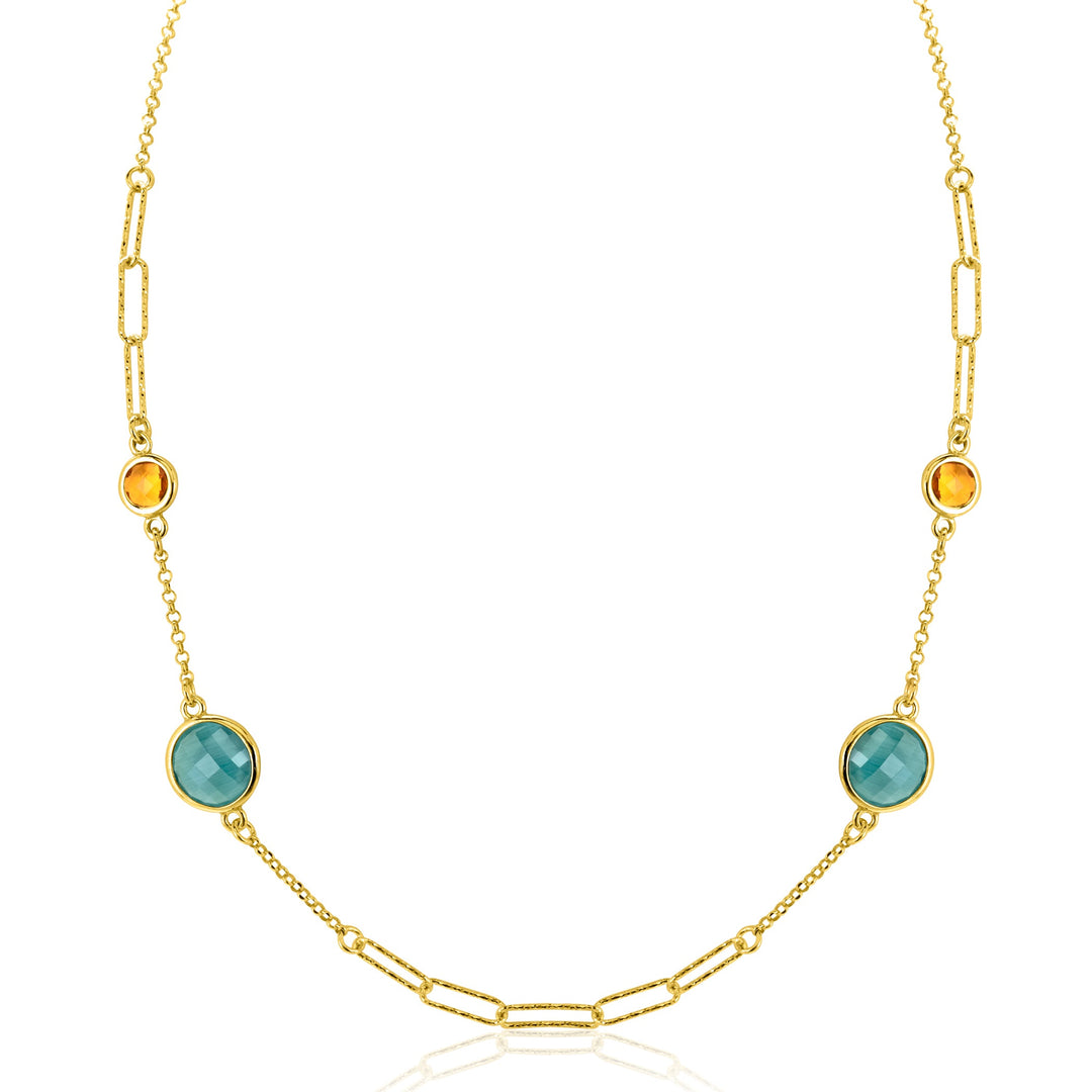 Zinzi Halskette vergoldet Zic2418 G