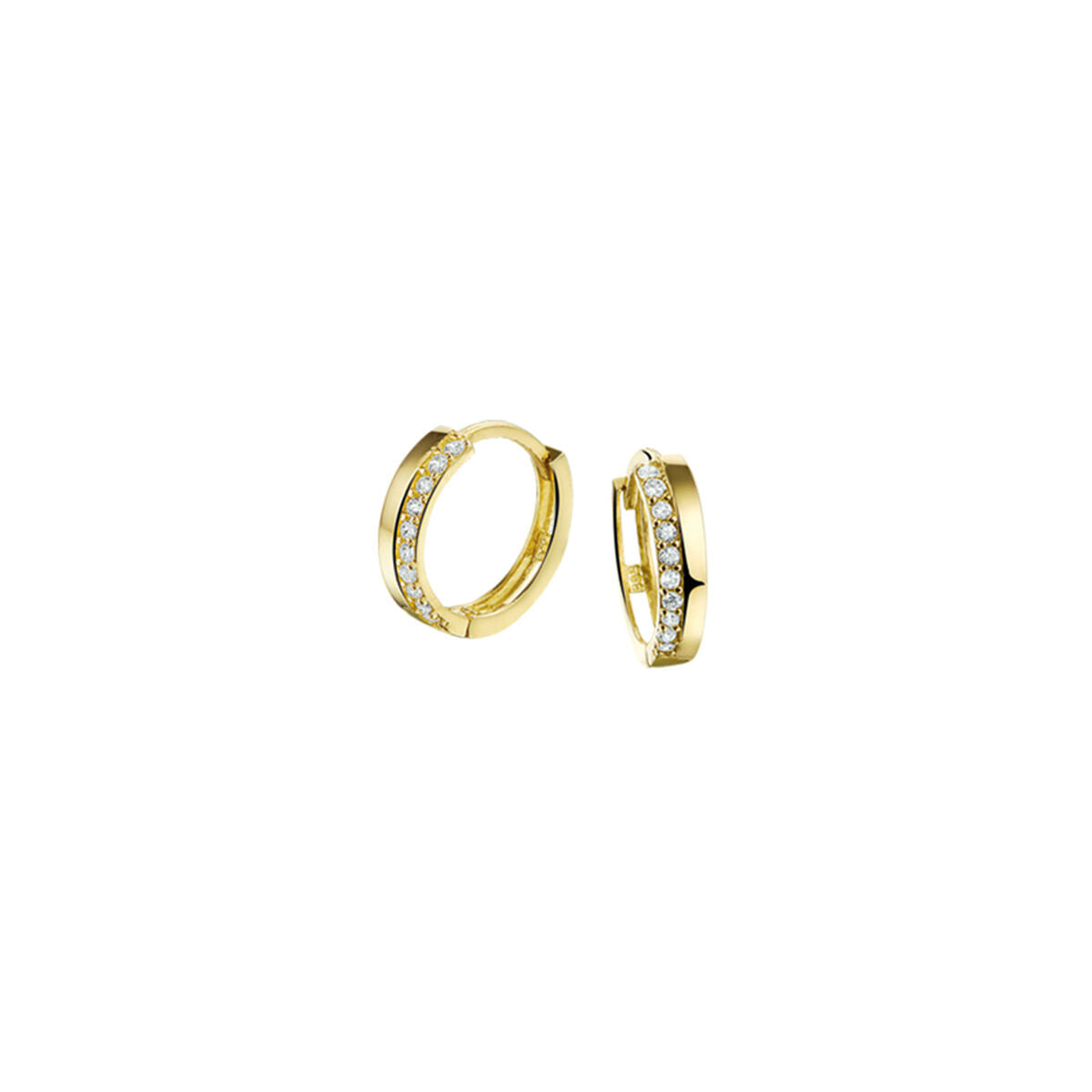 Ohrhänger Zirkonia 2,5 x 12 mm 14K Gelbgold