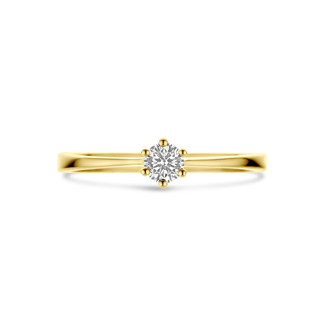 Ring Zirkonia 14K Gelbgold