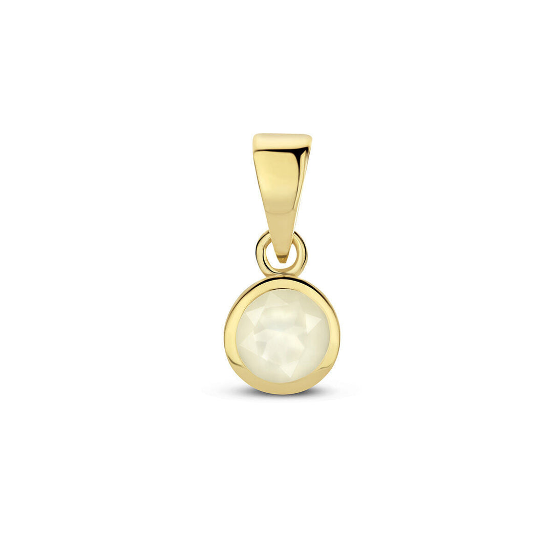 Anhänger mit Geburtsstein 14K Gelbgold