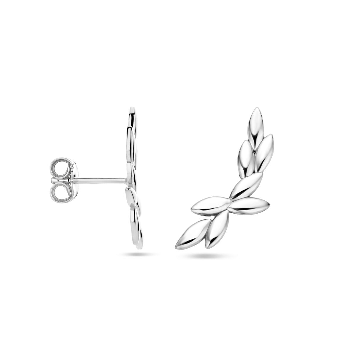 Van der Kooij Collection – Ohrstecker 20 mm Silber rhodiniert
