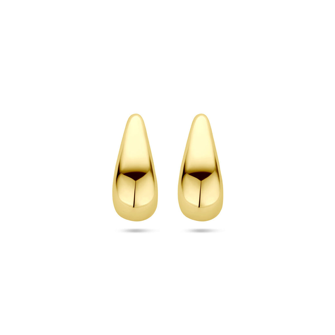 oorknoppen druppel 15,5 mm 14K geelgoud