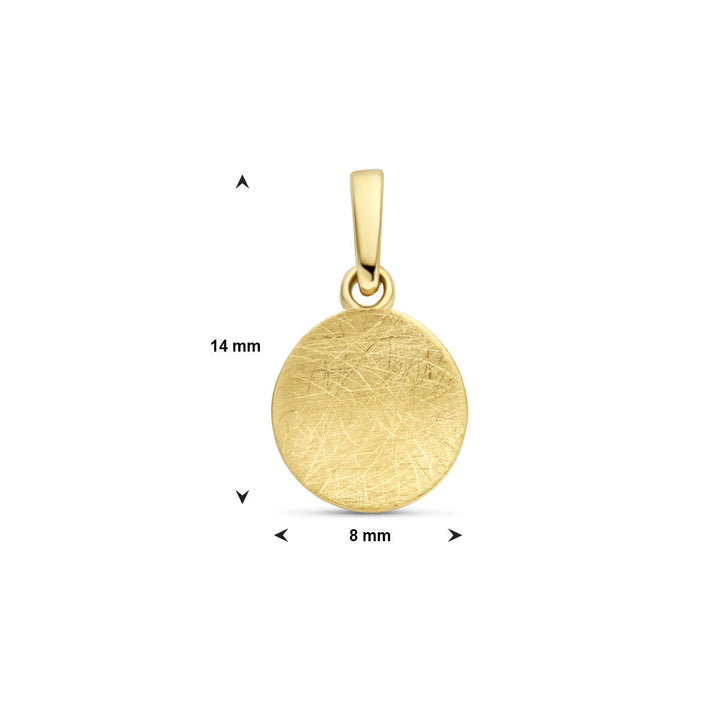 Anhänger Kratzer 14K Gelbgold