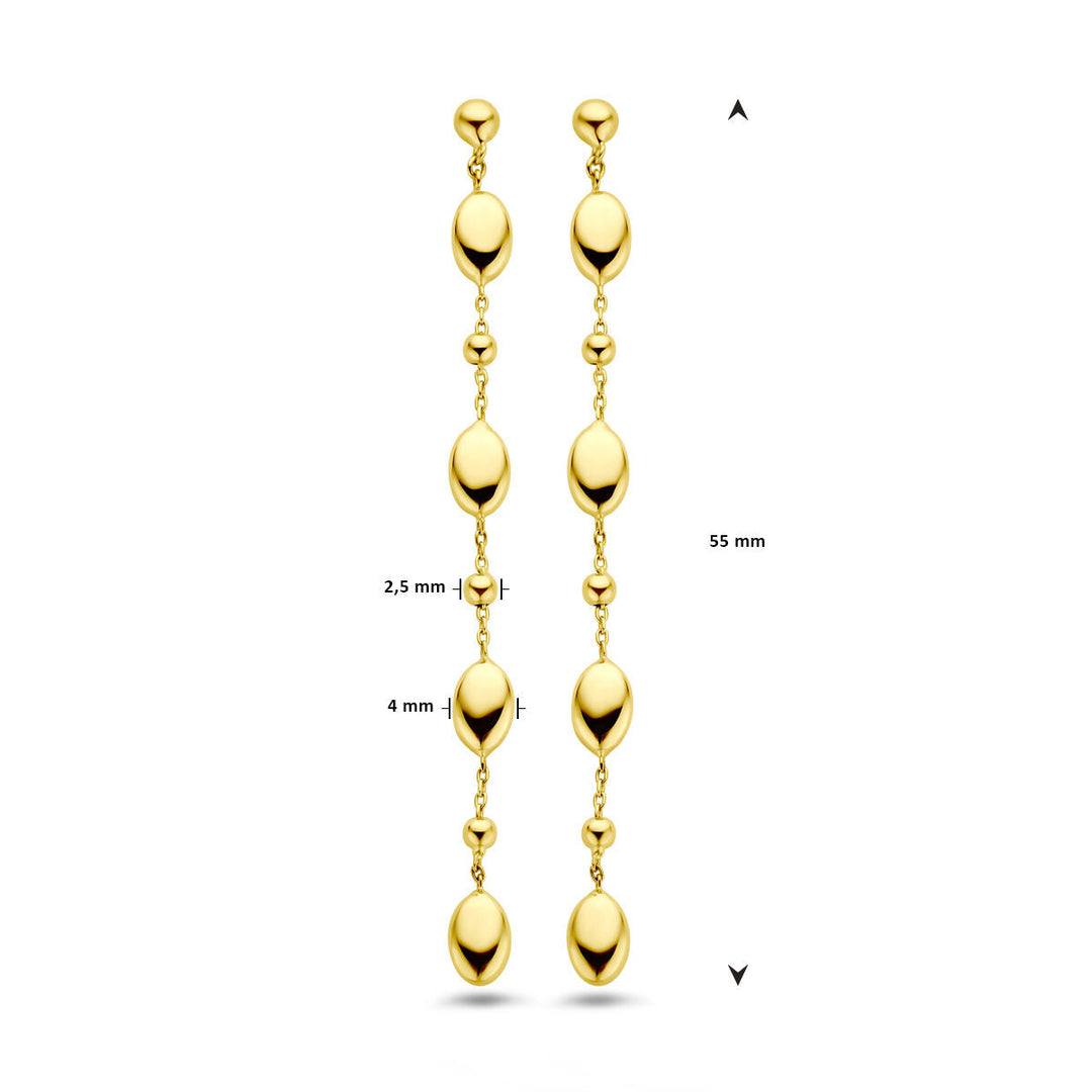 Ohrringe 14K Gelbgold