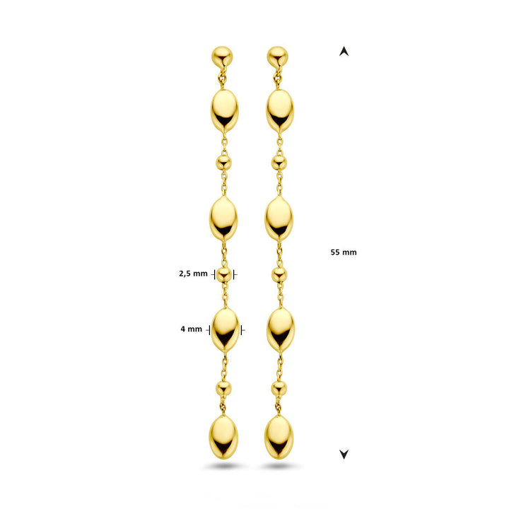 Ohrringe 14K Gelbgold