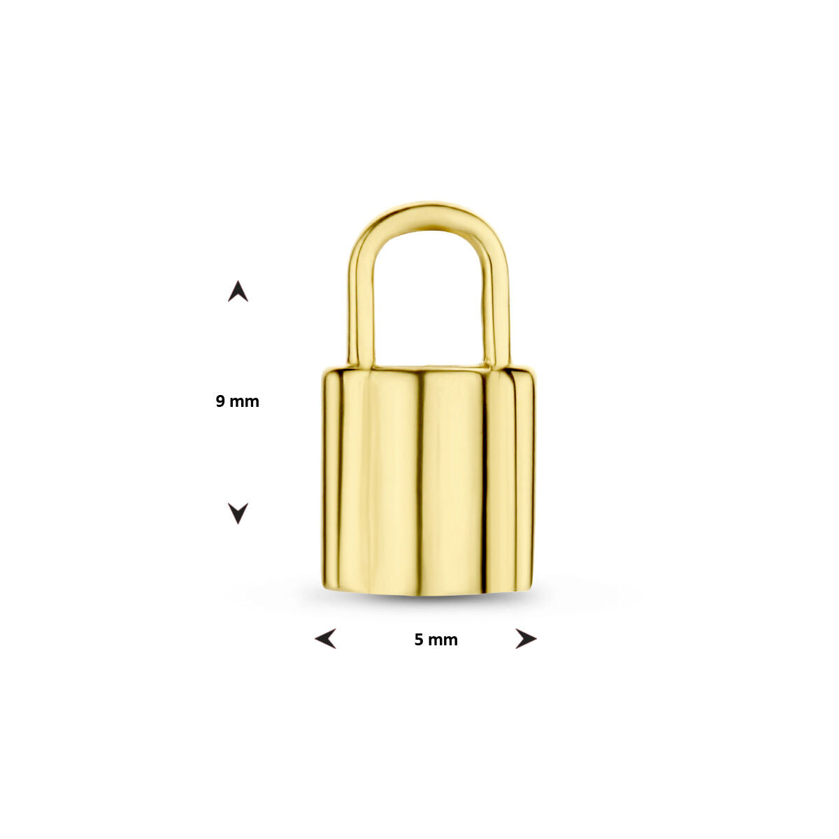 Anhängerschloss 14K Gelbgold