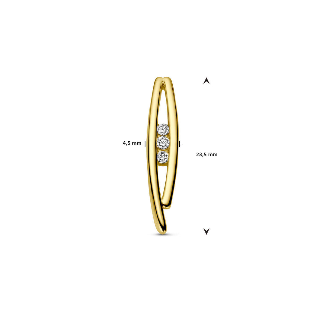 Anhänger Diamant 0,10 ct h SI 14K Gelbgold