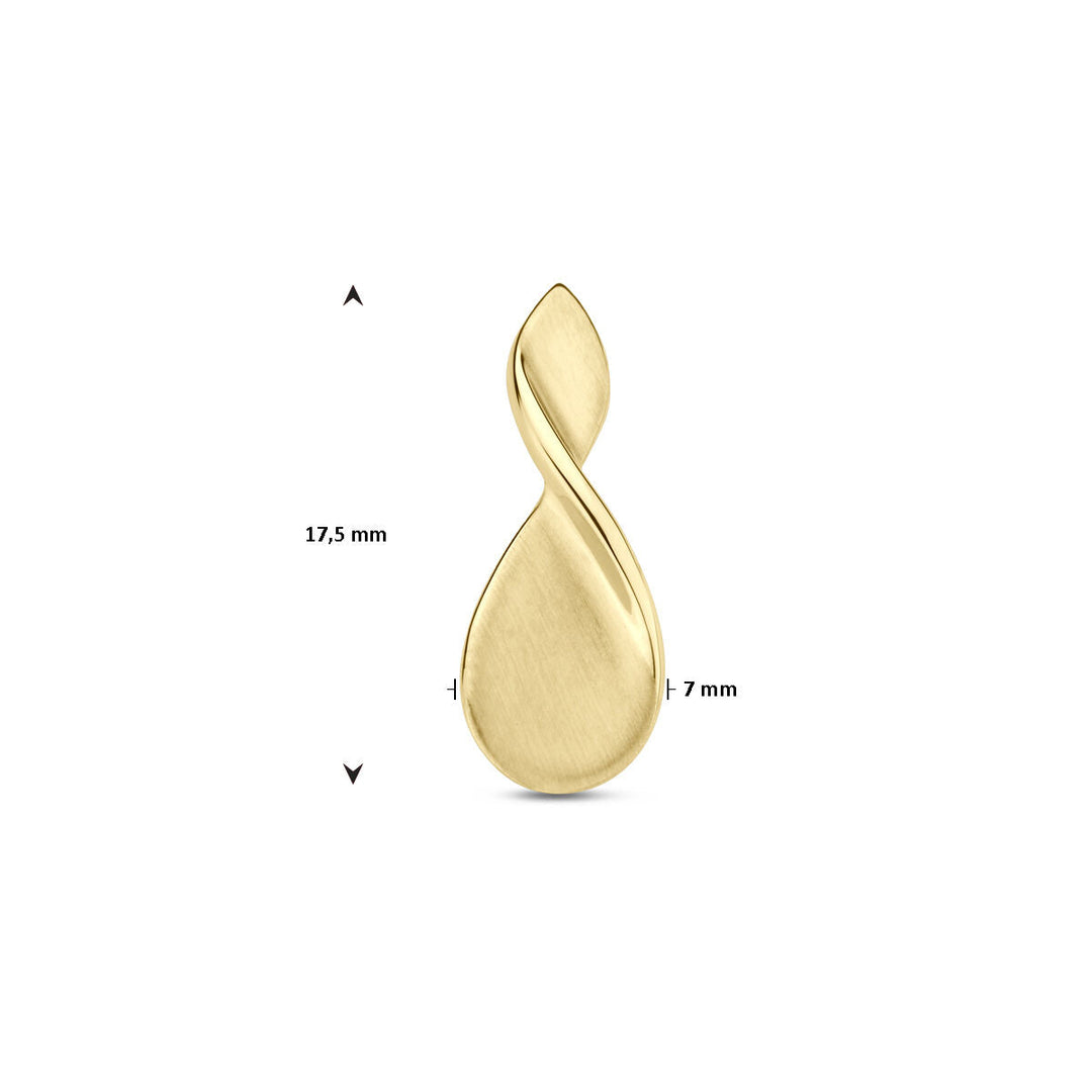 Anhänger poliert/matt 14K Gelbgold