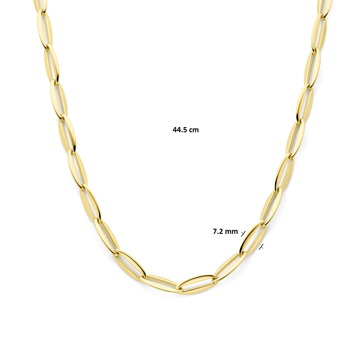 Halskette Anker 7,2 mm 44,5 cm 14K Gelbgold