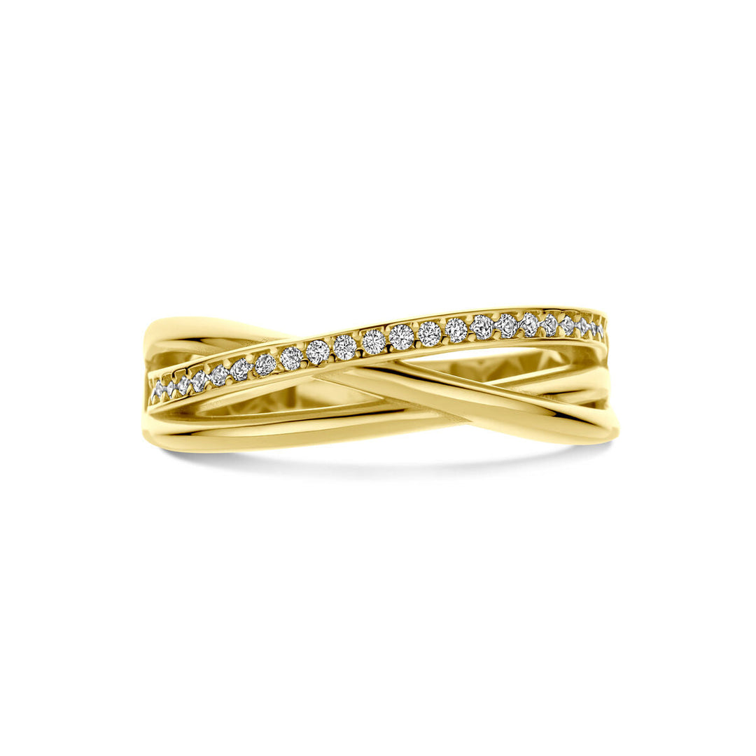 Ring Zirkonia 14K Gelbgold