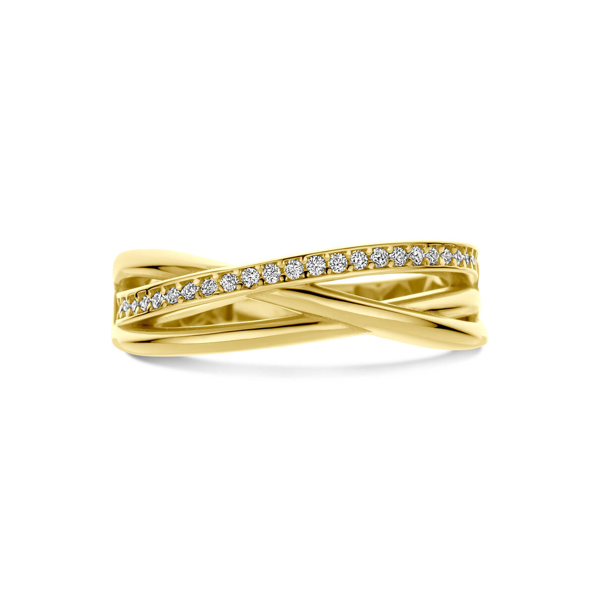 Ring Zirkonia 14K Gelbgold