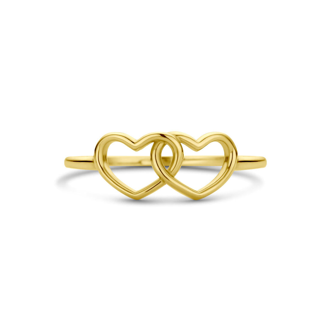 Ring Herzen 14K Gelbgold
