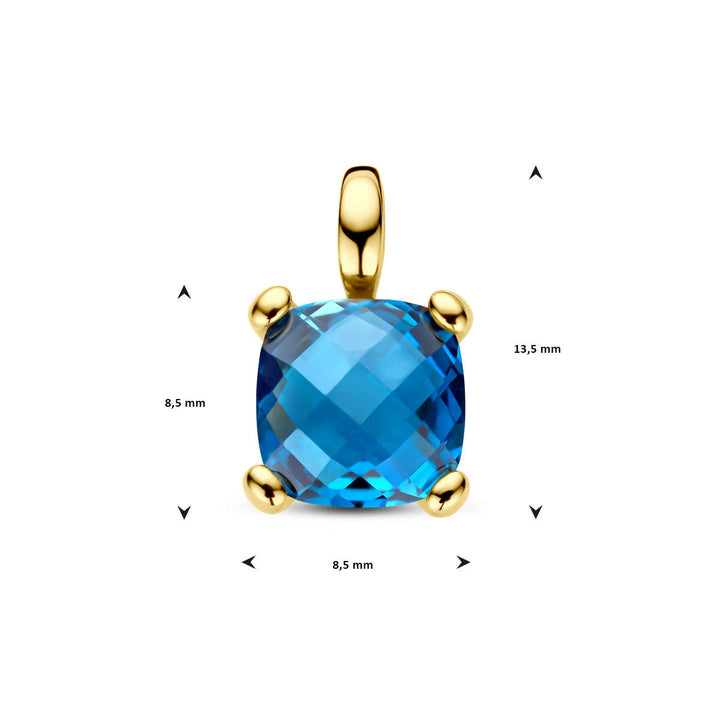 Anhänger London Blue Topas 14K Gelbgold