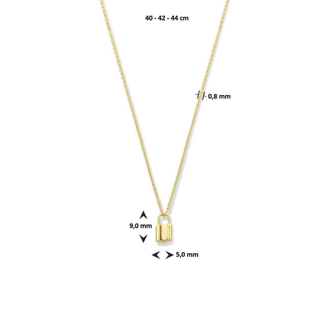 Damen-Kettenschloss aus Gold 14K