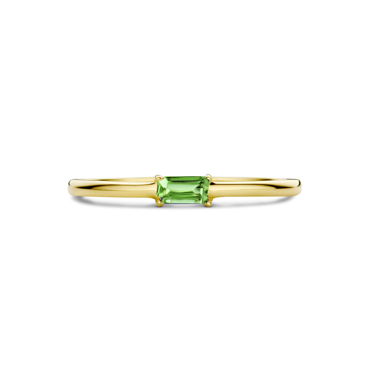 Ring mit Geburtsstein Smaragd 14. Mai Gelbgold