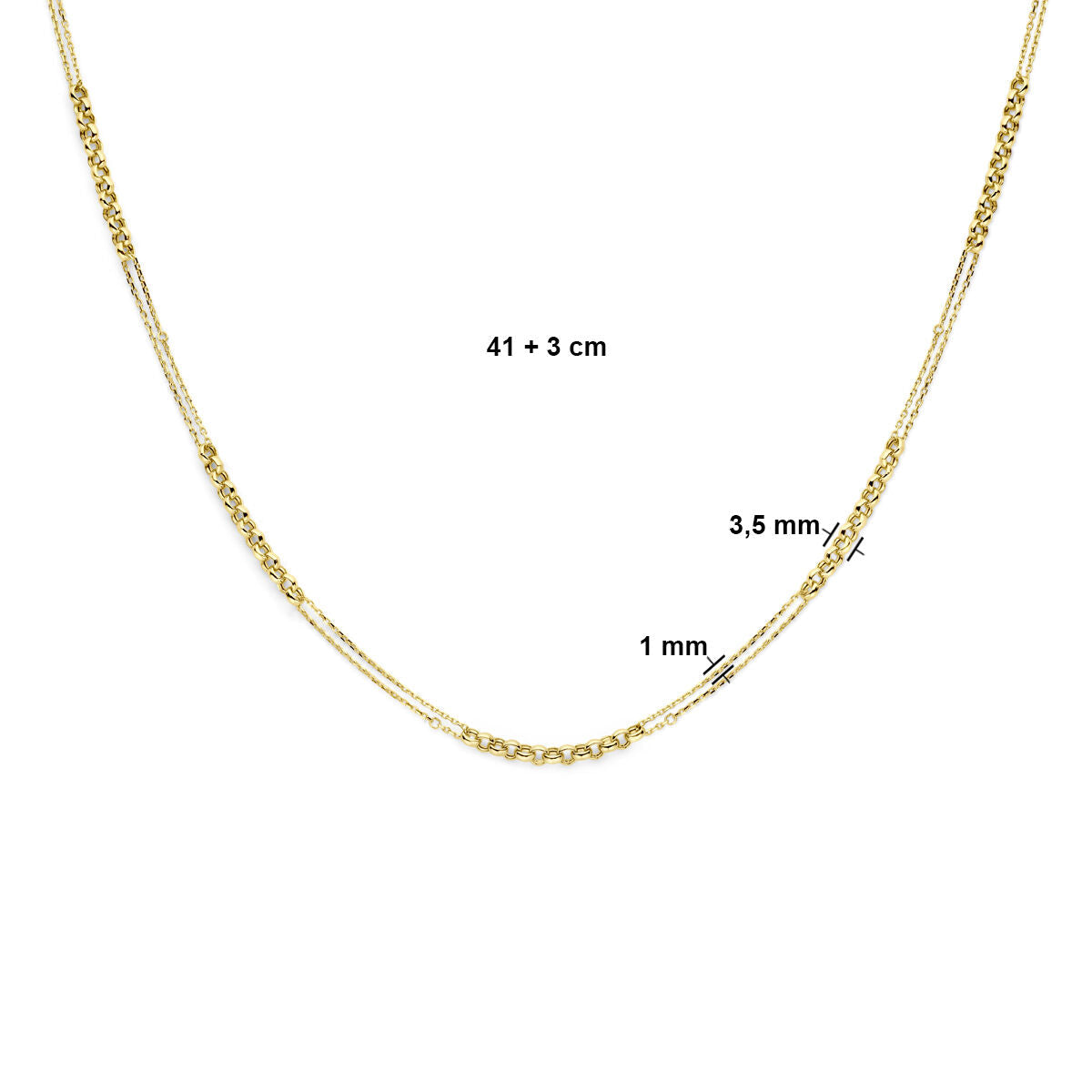 Gold Damenhalskette 14K