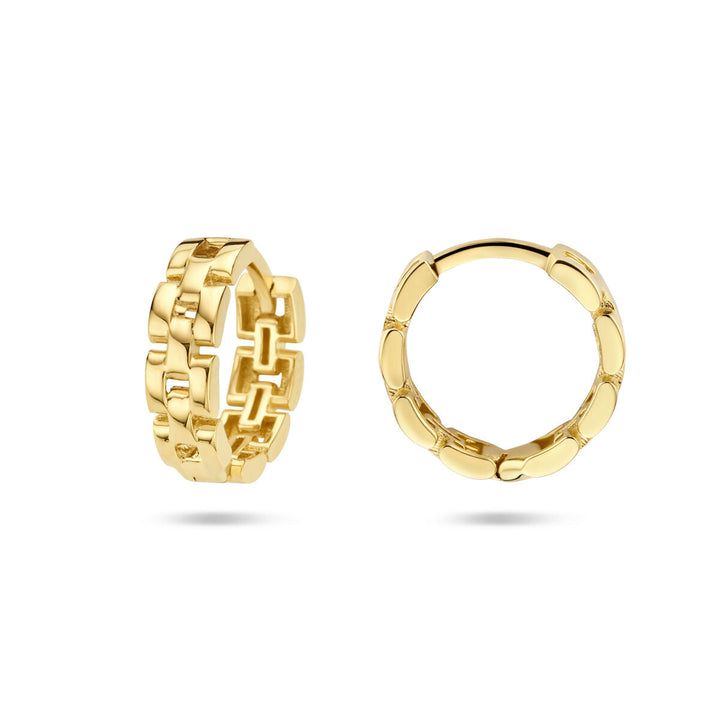 Ohrhänger mit Gliedermotiv aus 14-karätigem Gelbgold