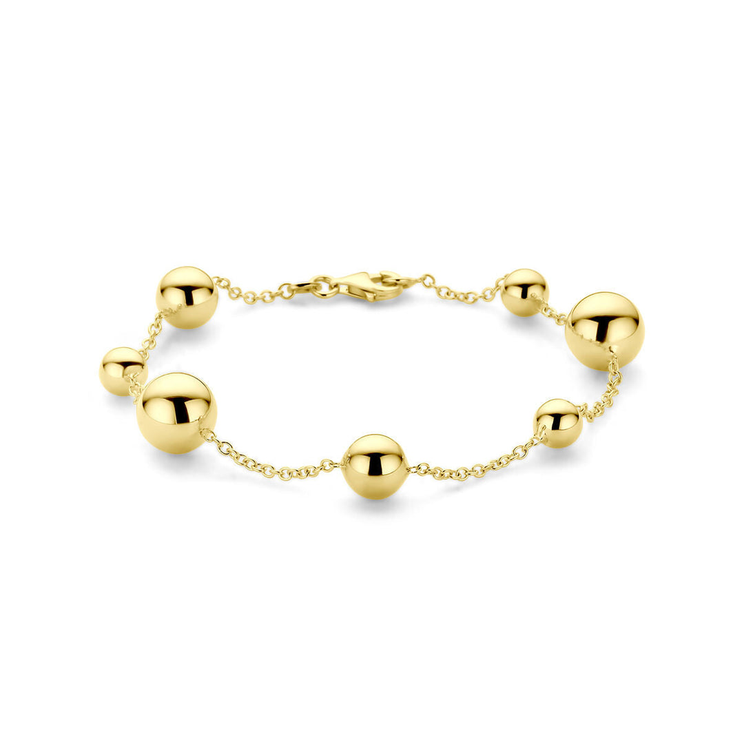 Armband Kugeln 19 cm 14K Gelbgold