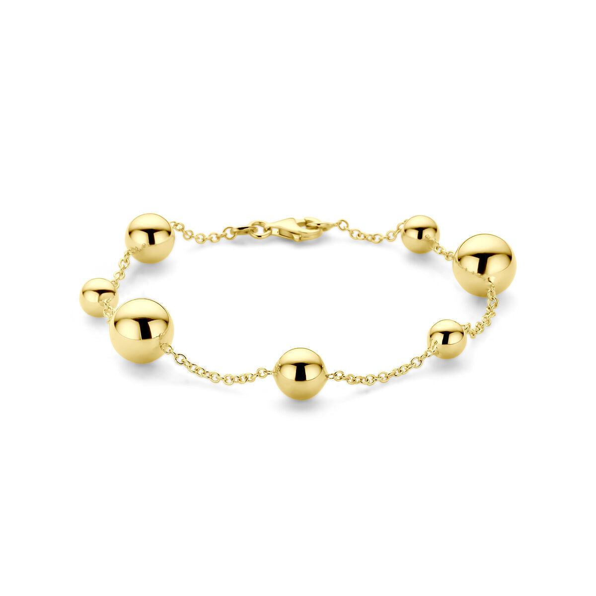 Armband Kugeln 19 cm 14K Gelbgold