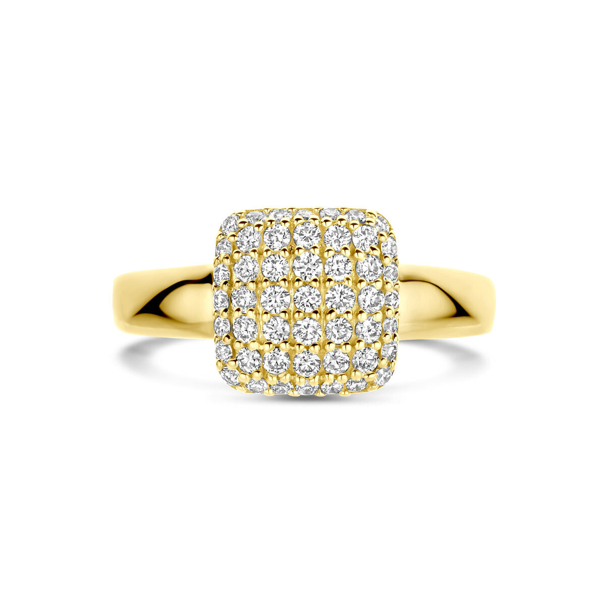 14K Gelbgold Damenring mit 0.50ct Labor-Diamant